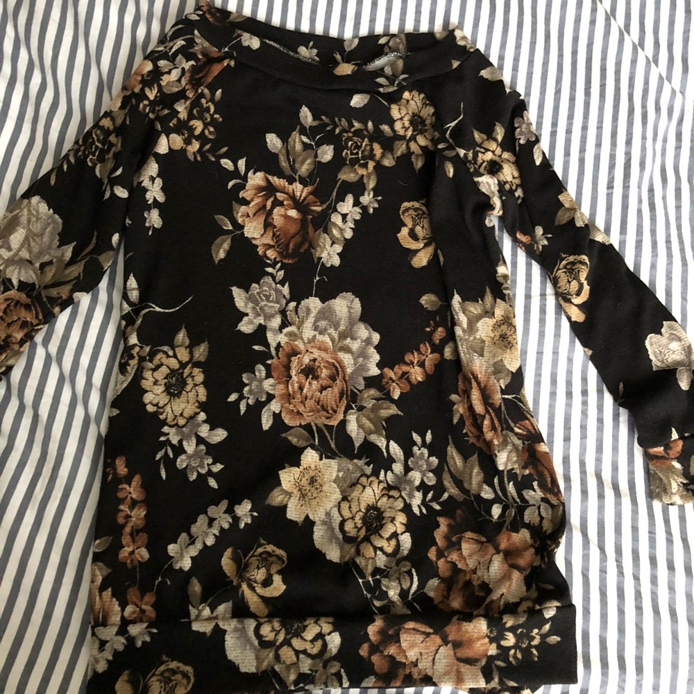 Off the shoulder rose top